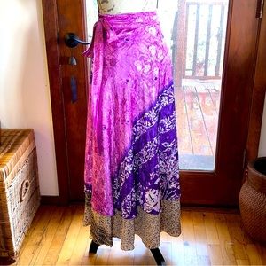 Sari wrap skirt